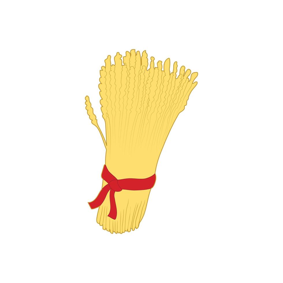 Sheaf of wheat icon, cartoon style vector