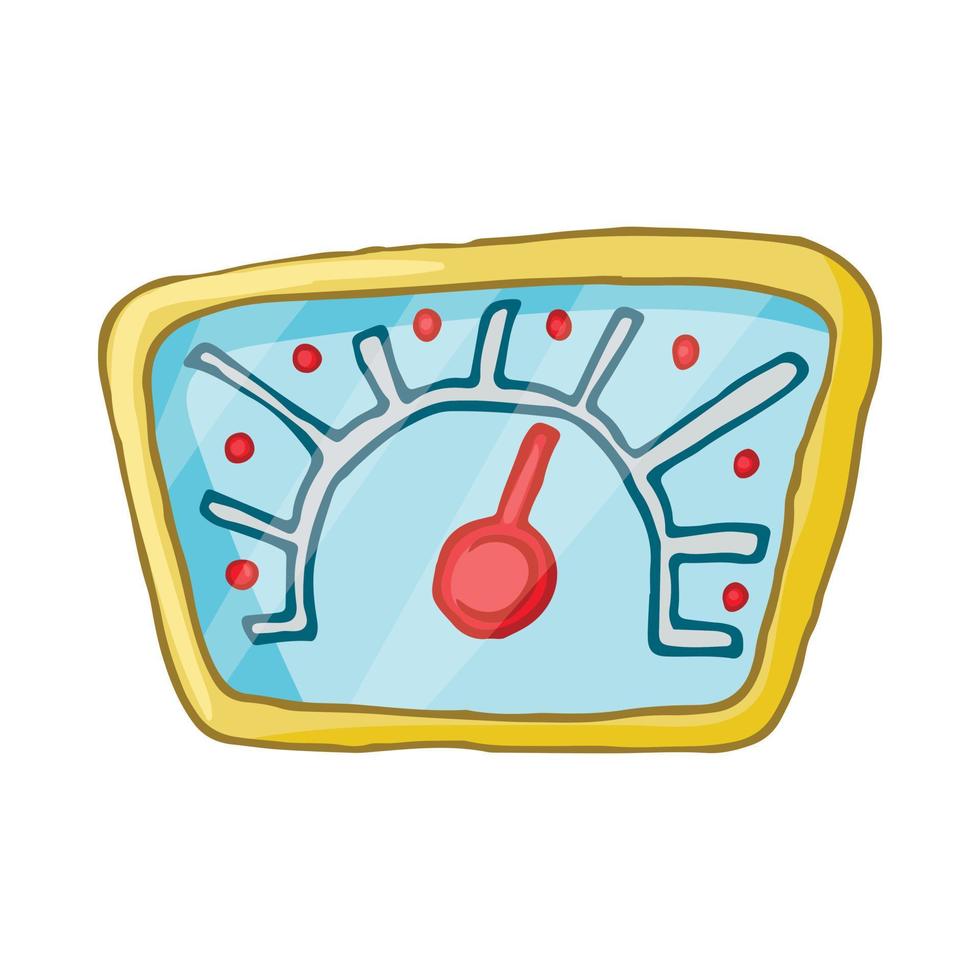 Speedometr icon, cartoon style vector
