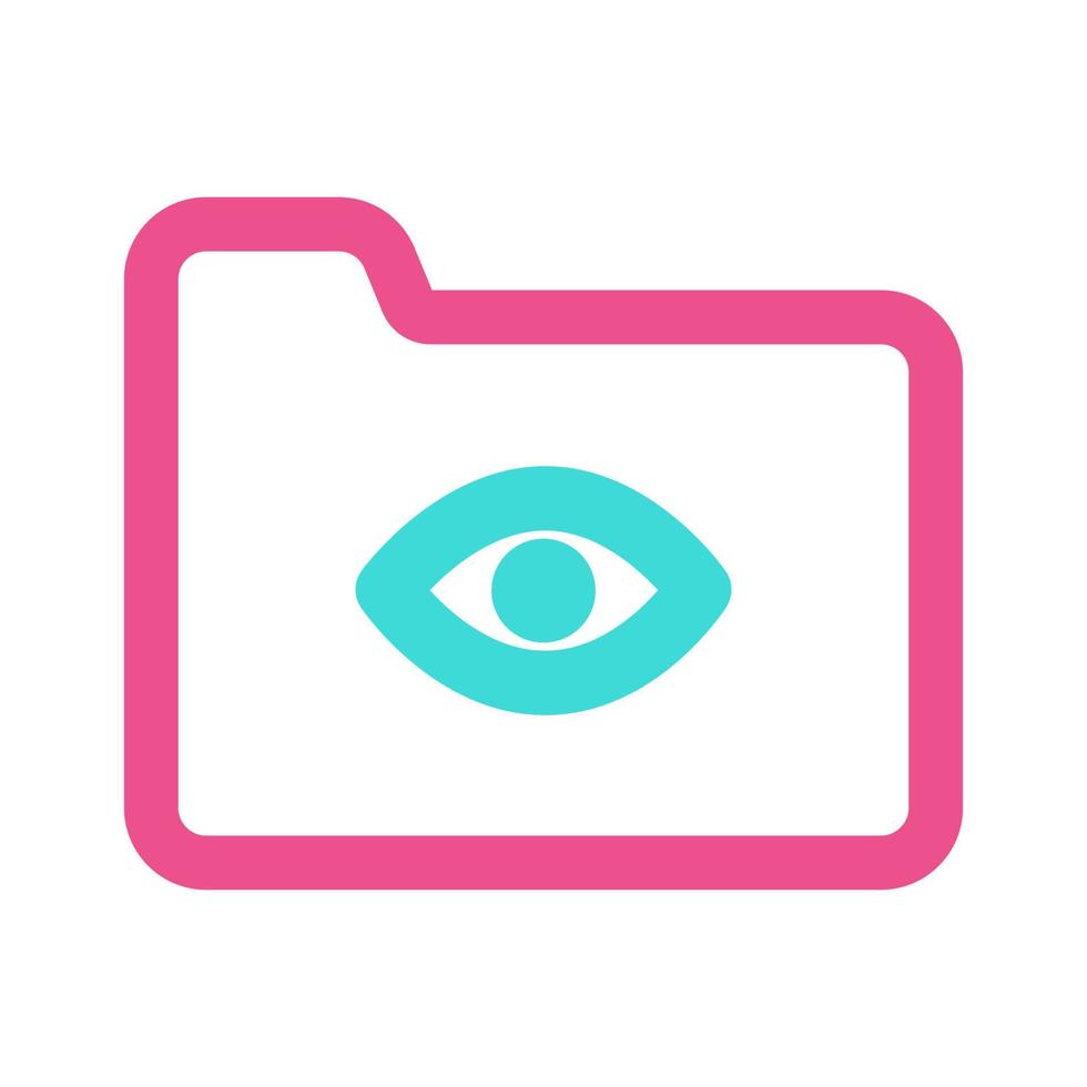 View Folder Icon with Two Tone Color vector