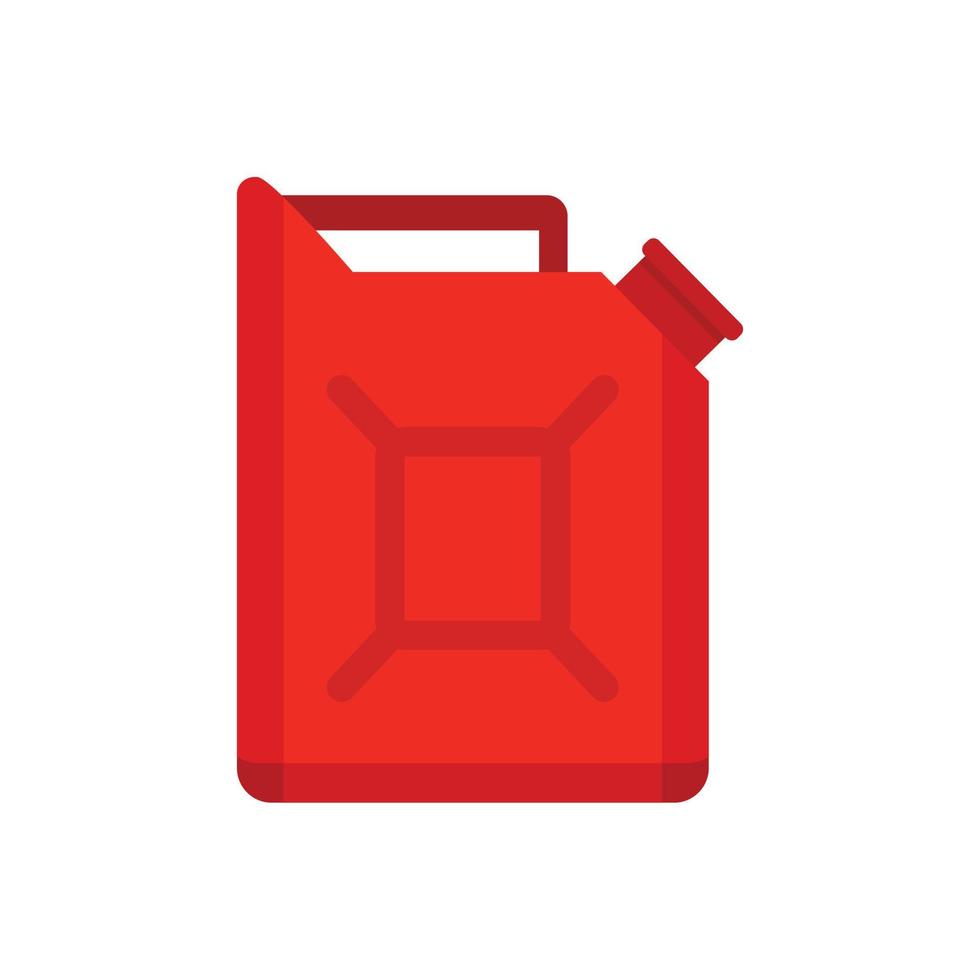 Car fuel canister icon, flat style vector