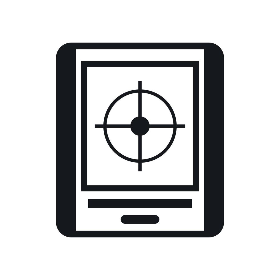 icono de radar, estilo simple vector