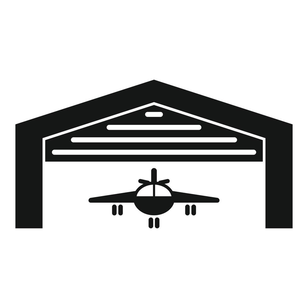 Modern hangar icon, simple style vector