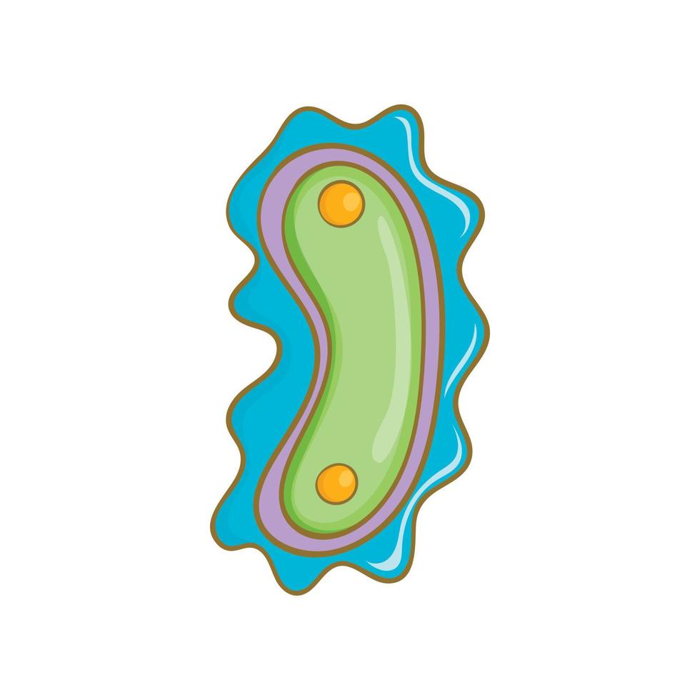 Virus icon in cartoon style vector