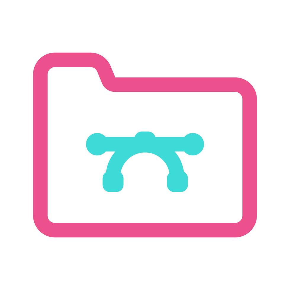 Vector Design Folder Two Tone