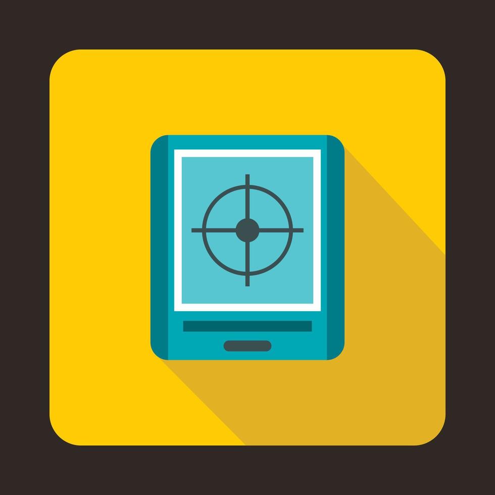 Radar icon in flat style vector