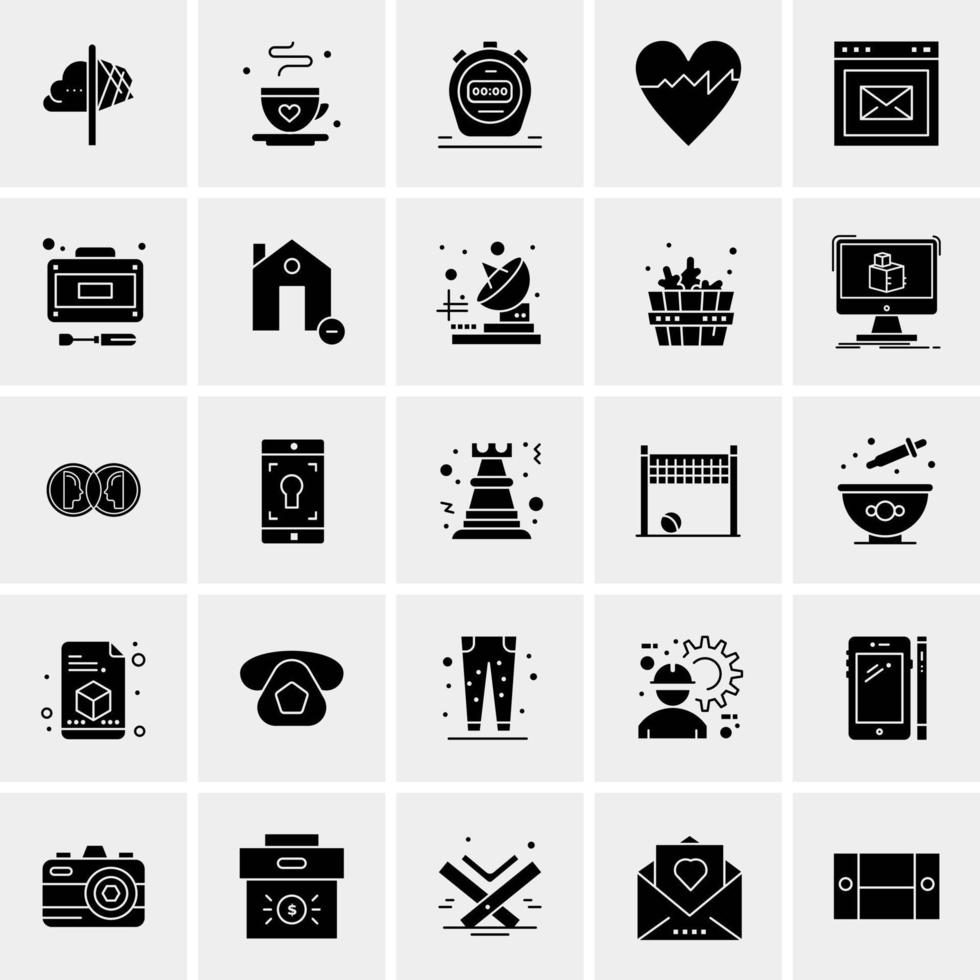 25 Universal Business Icons Vector Creative Icon Illustration to use in web and Mobile Related project