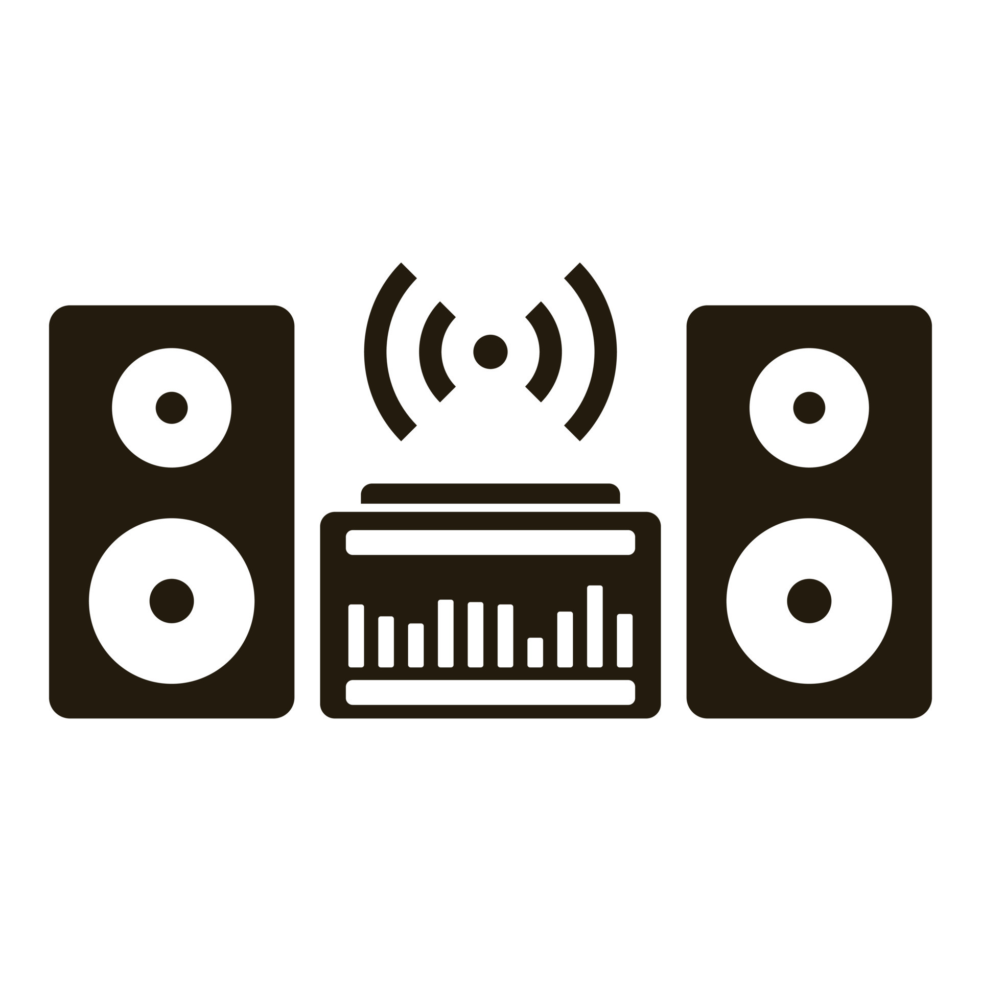 Sound system icon, simple style 14619939 Vector Art at Vecteezy