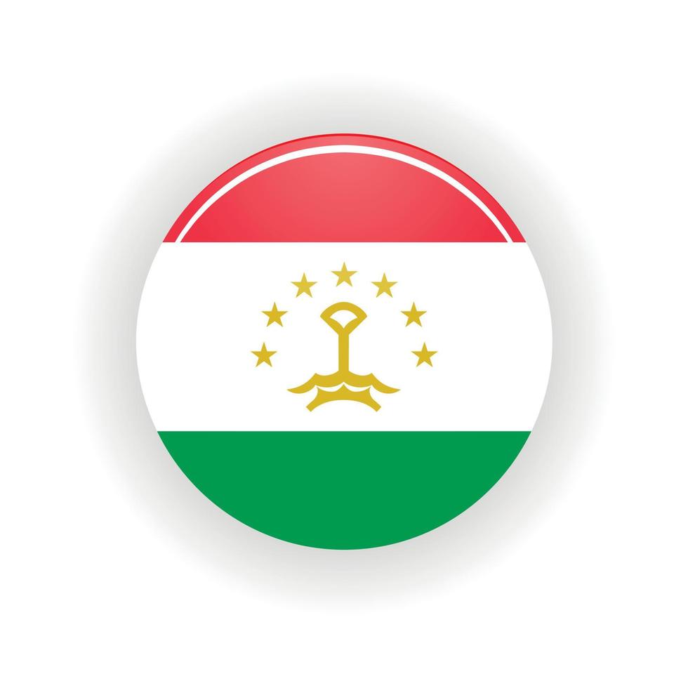 Tajikistan icon circle vector