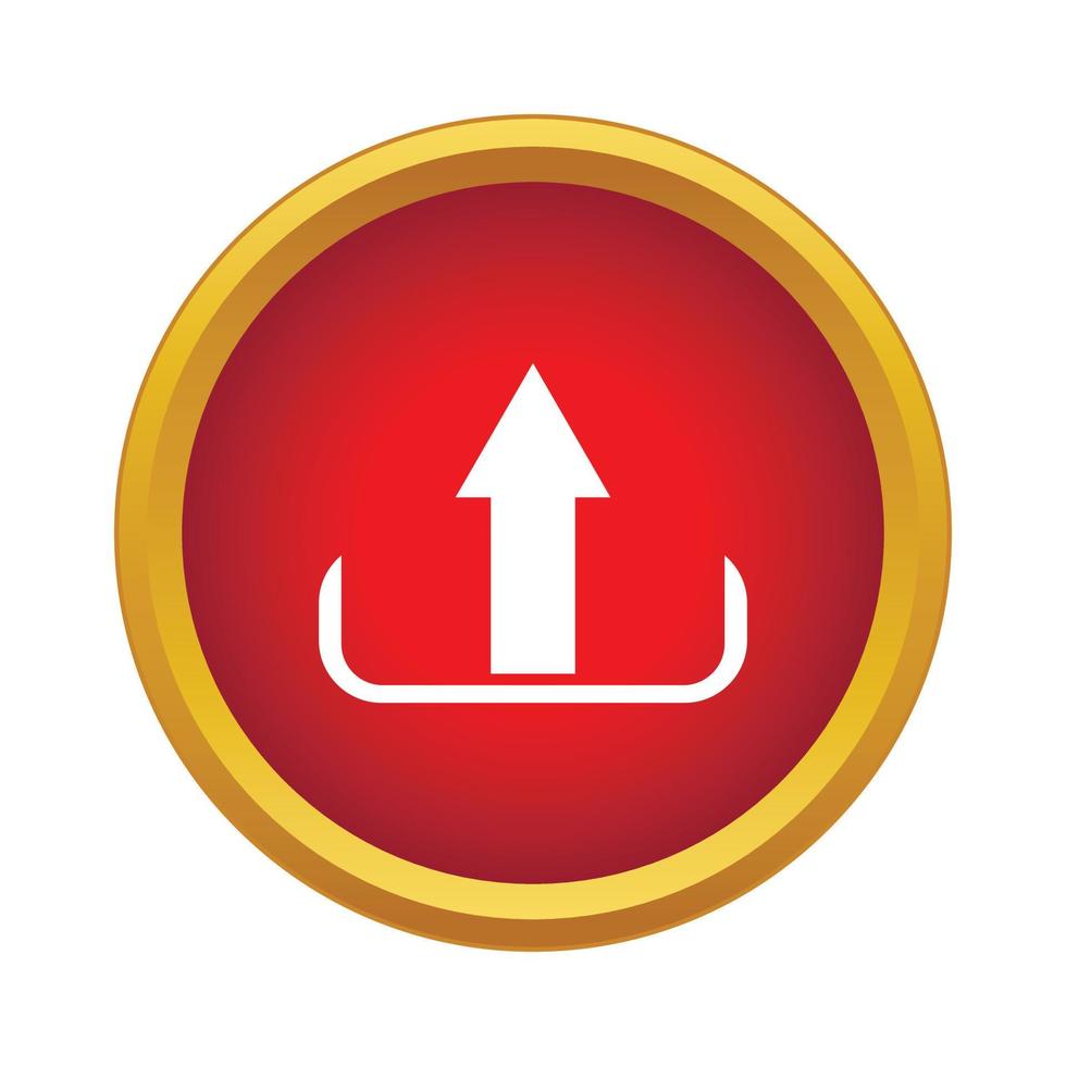 Upload icon, simple style vector