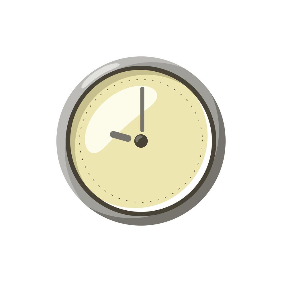 Clock icon, cartoon style vector