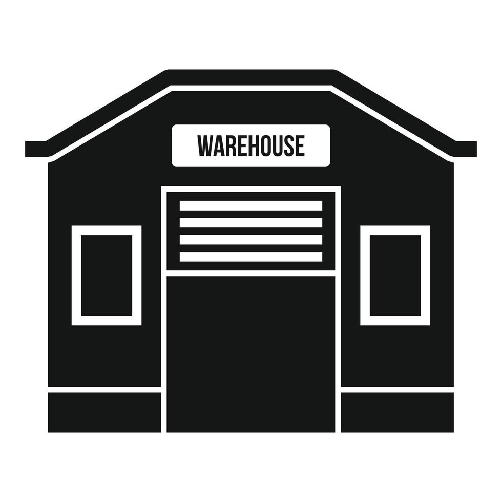 Storage warehouse icon, simple style vector