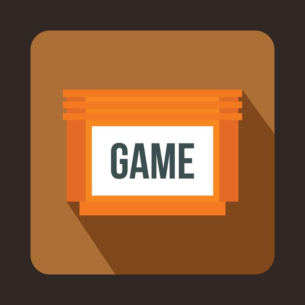Games floppy disk icon, flat style vector