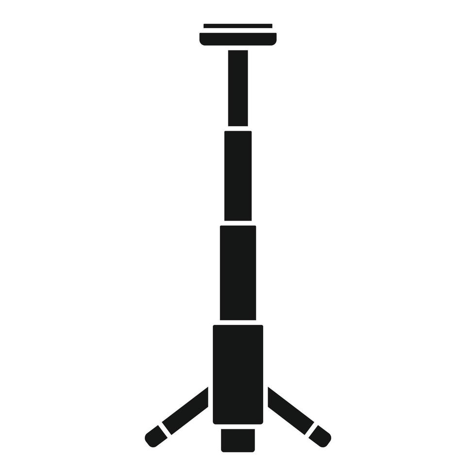 Camera smartphone tripod icon, simple style vector