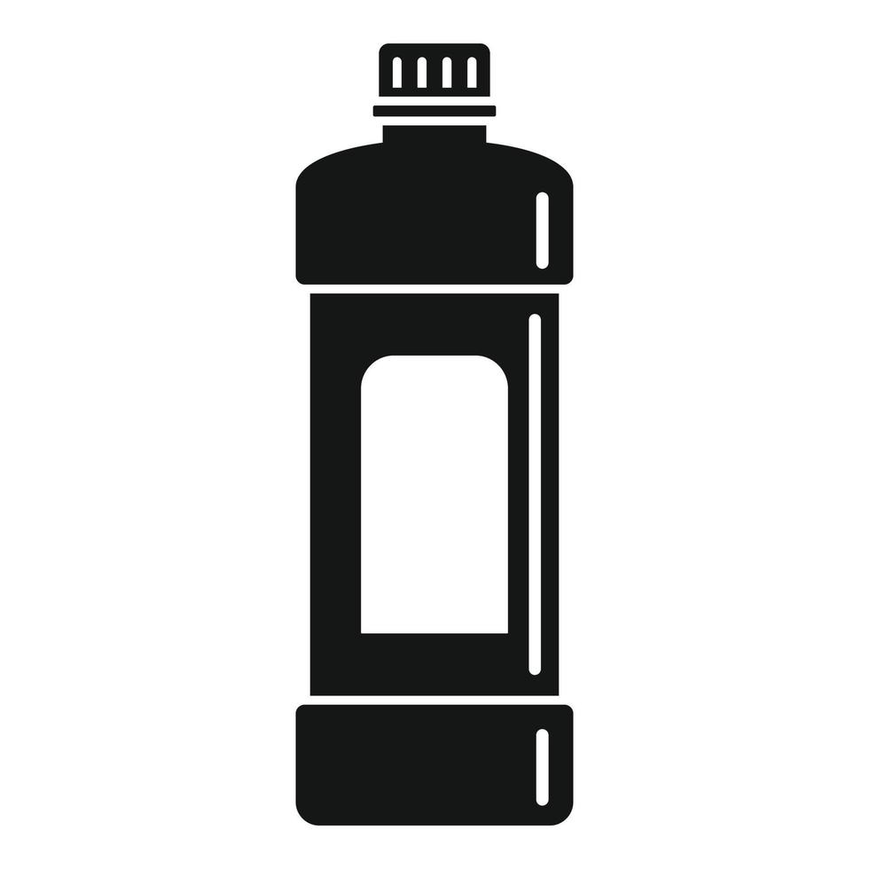 Whiteness bottle icon, simple style vector