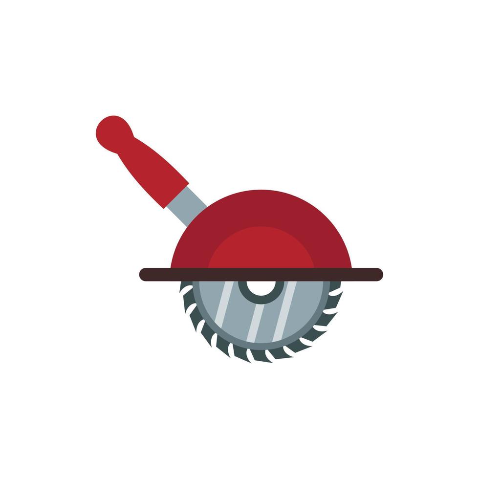 Circular saw icon, flat style vector