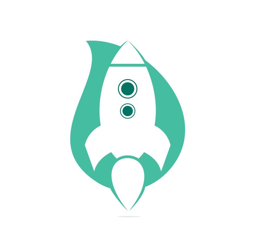 Simple Rocket Logo Vector. Rocket Logo. Minimalist Rocket. vector