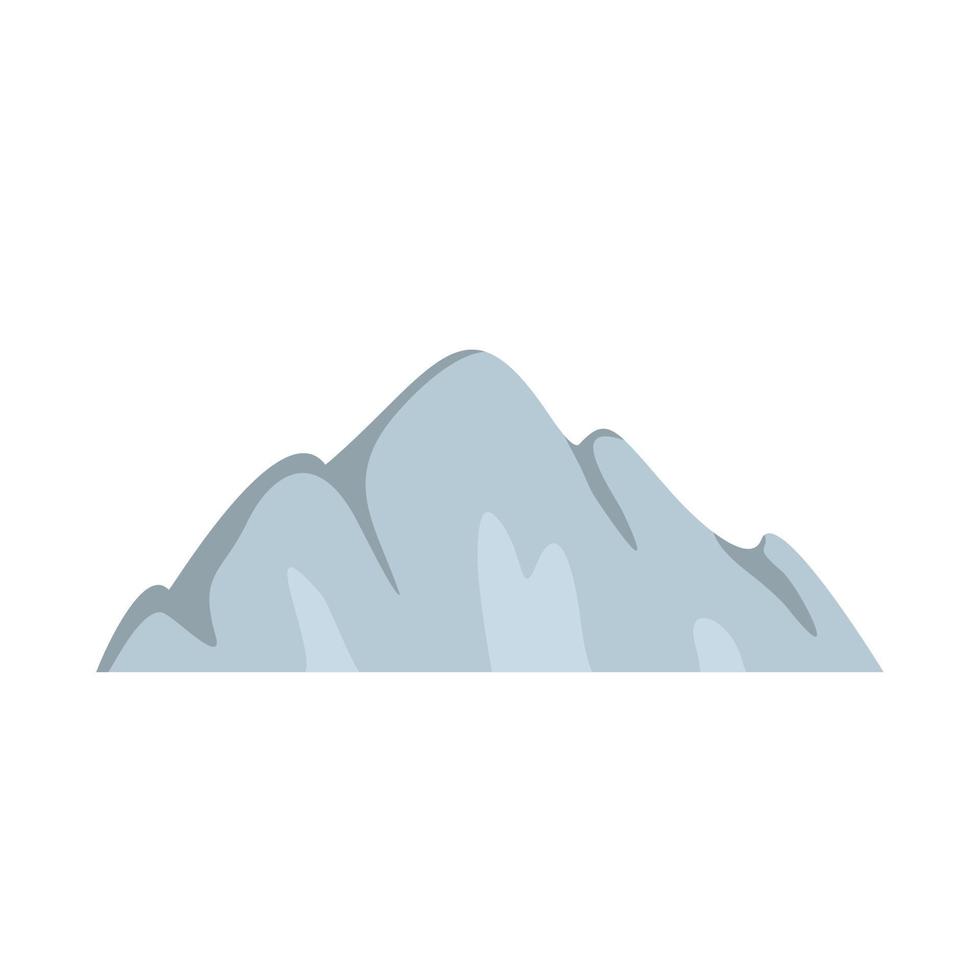 hermoso icono de montaña, estilo plano. vector