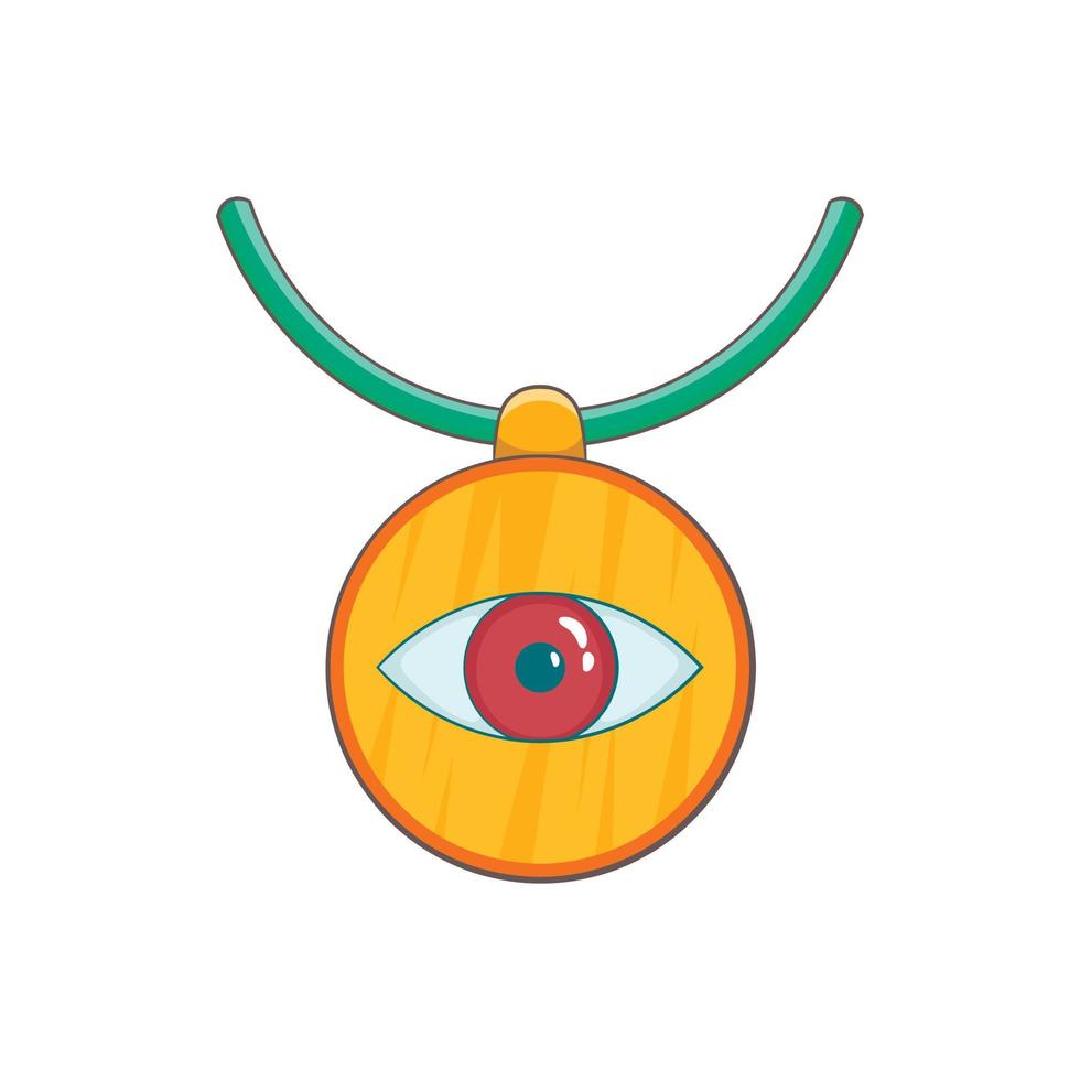 Amulet against the evil eye icon, cartoon style vector