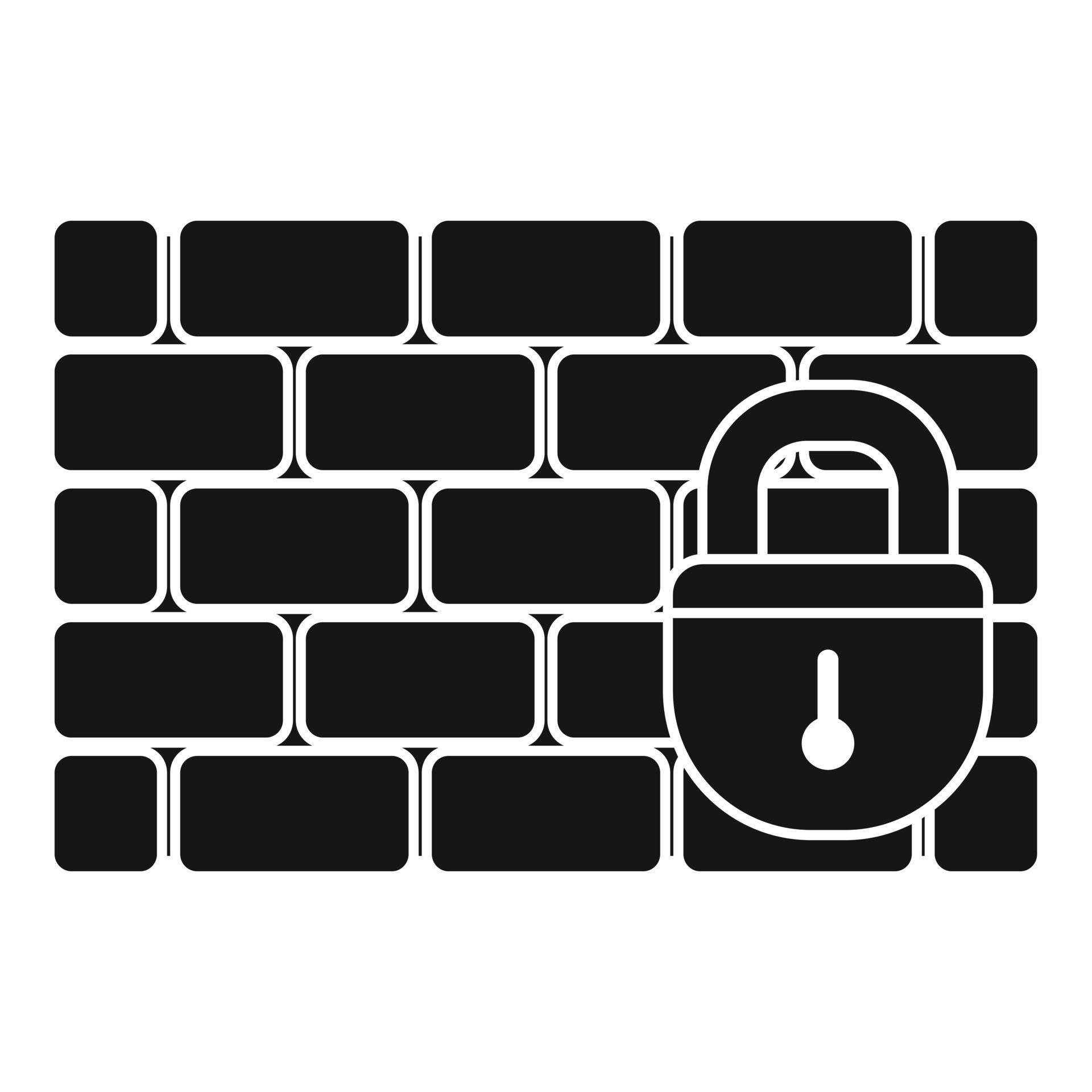 Brick firewall icon, simple style 14620563 Vector Art at Vecteezy