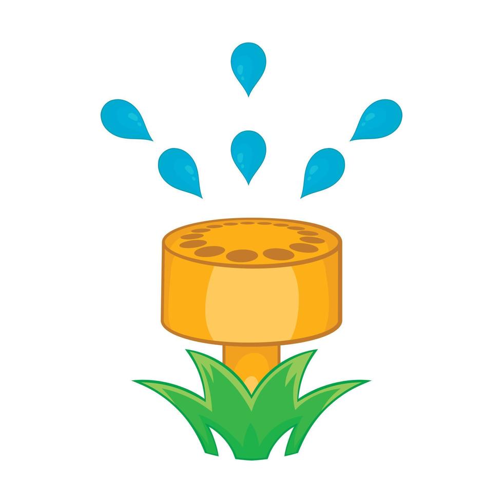 Sprinkler icon in cartoon style vector