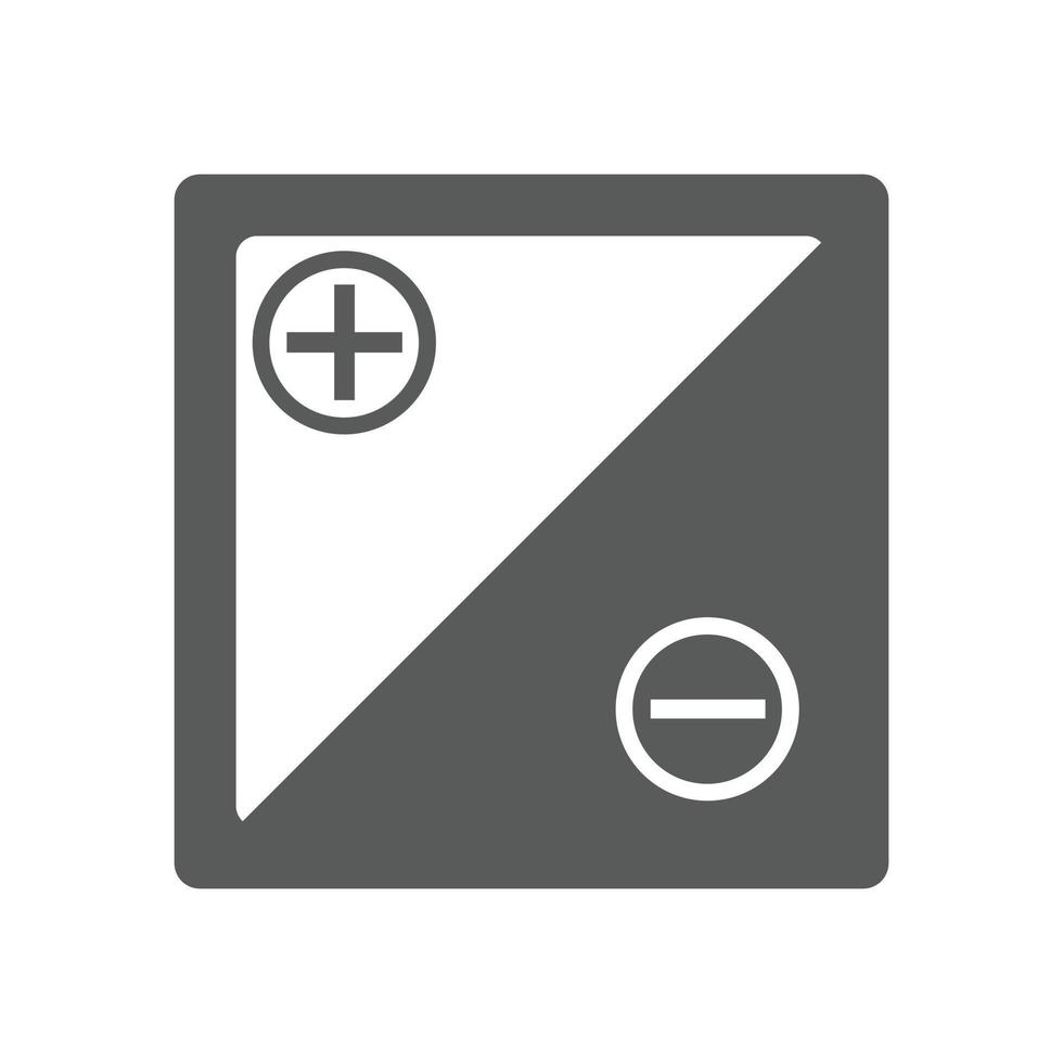 Accumulator icon vector simple