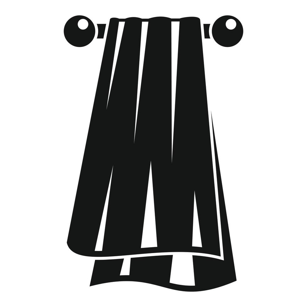 Sport towel icon, simple style vector