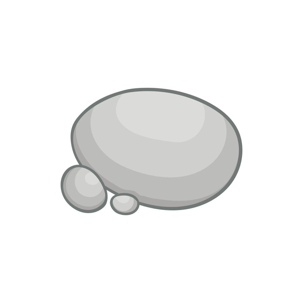 Gray stones icon in cartoon style vector