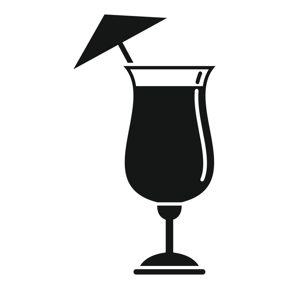 icono de cóctel de bar, estilo simple vector