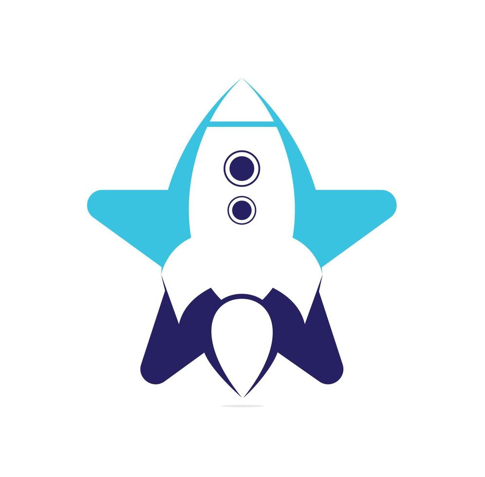 Simple Rocket Logo Vector. Rocket Logo. Minimalist Rocket. vector