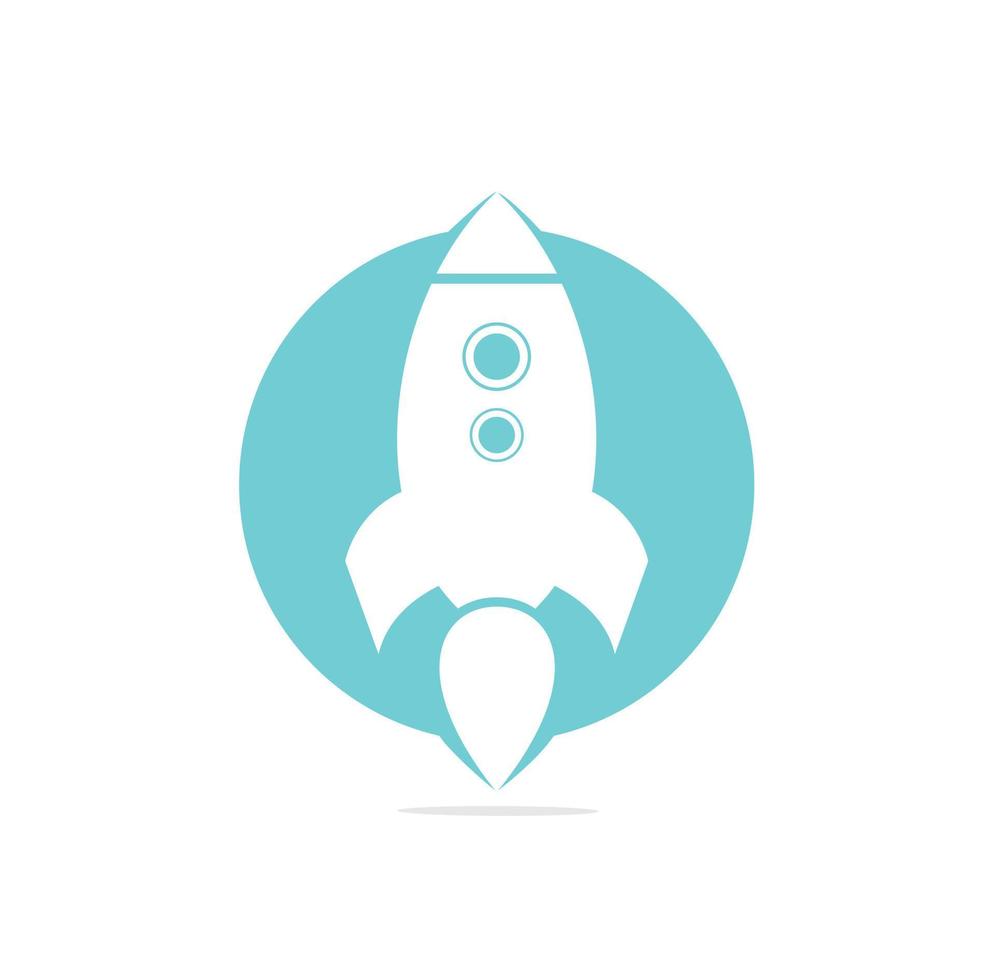 Simple Rocket Logo Vector. Rocket Logo. Minimalist Rocket. vector