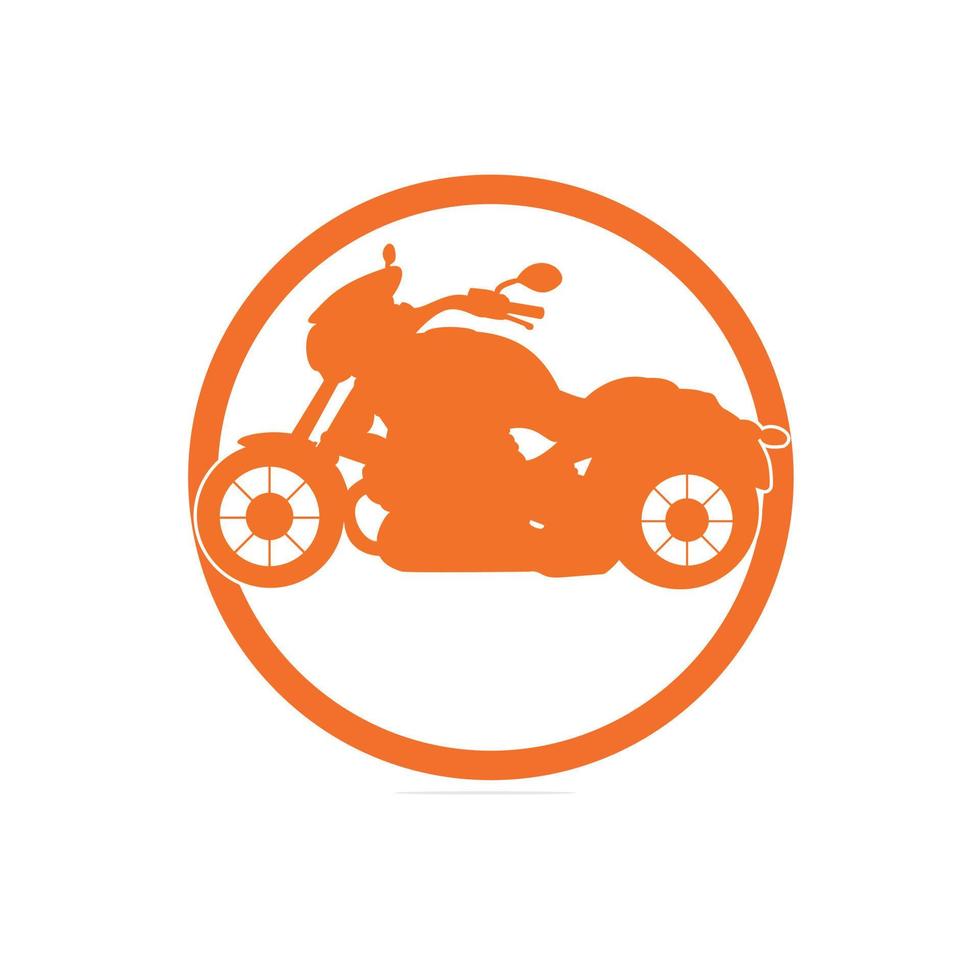 plantilla de vector de diseño de logotipo de icono de moto