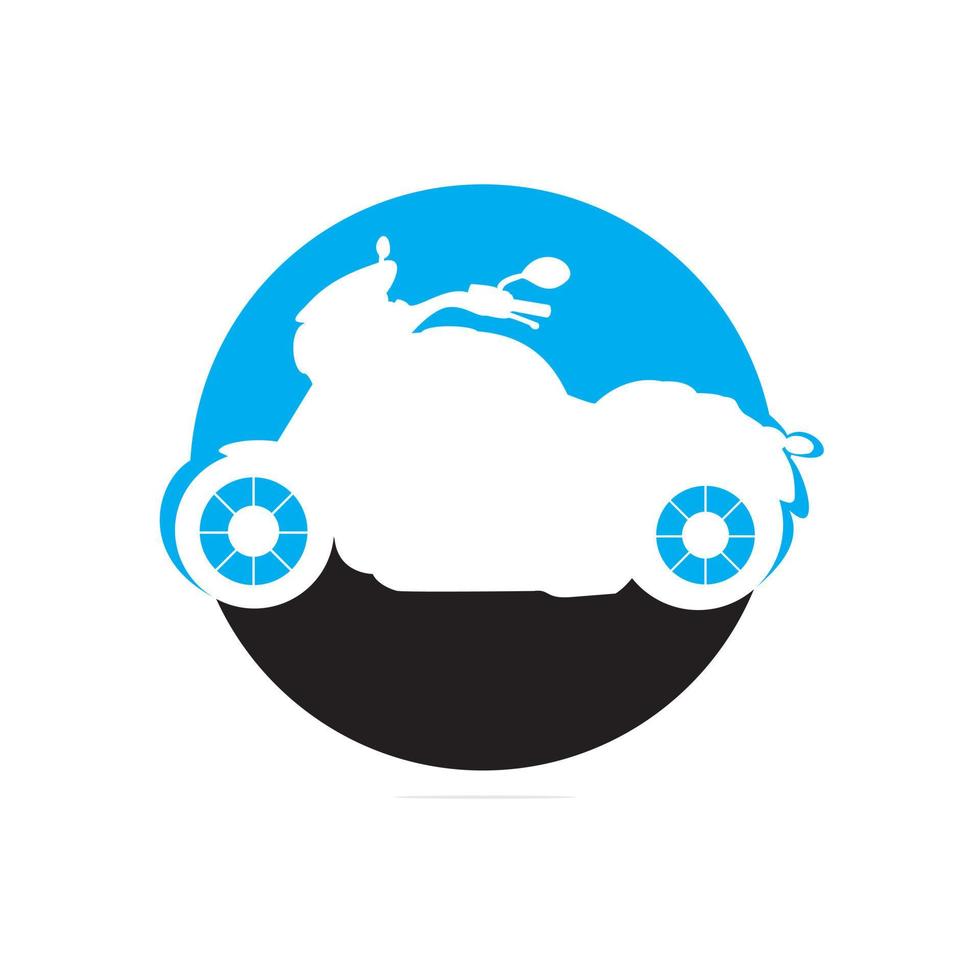 Motor bike icon logo design vector template