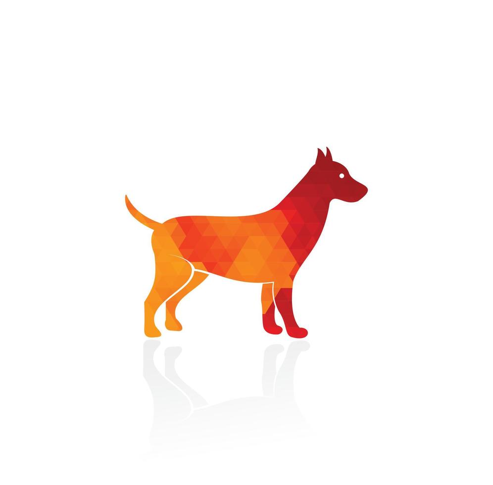 plantilla de vector de diseño de logotipo de perro. vector de logotipo de icono de perro