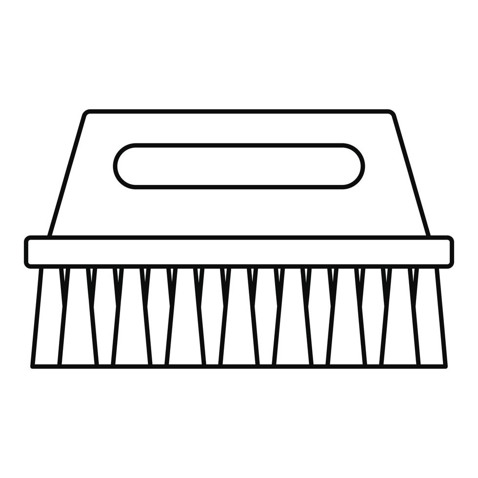 Wash brush icon, outline style vector