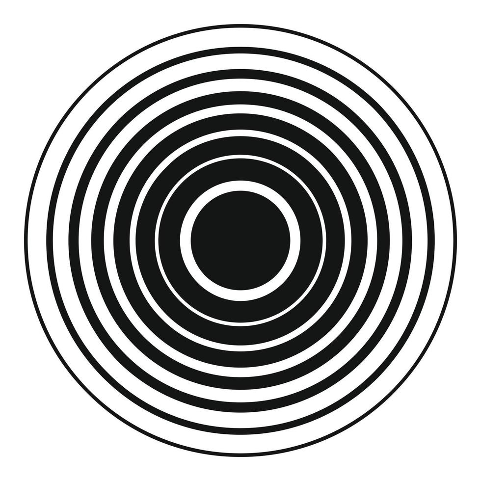 Equalizer radio icon, simple black style vector