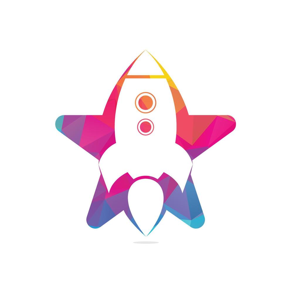 Simple Rocket Logo Vector. Rocket Logo. Minimalist Rocket. vector