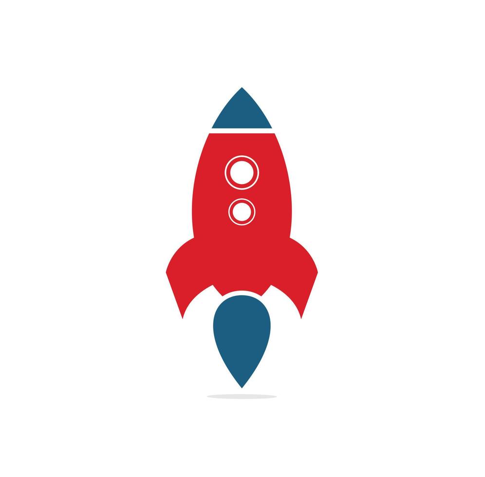 Simple Rocket Logo Vector. Rocket Logo. Minimalist Rocket. vector