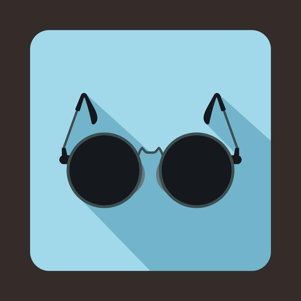 Glasses for blind icon, flat style vector