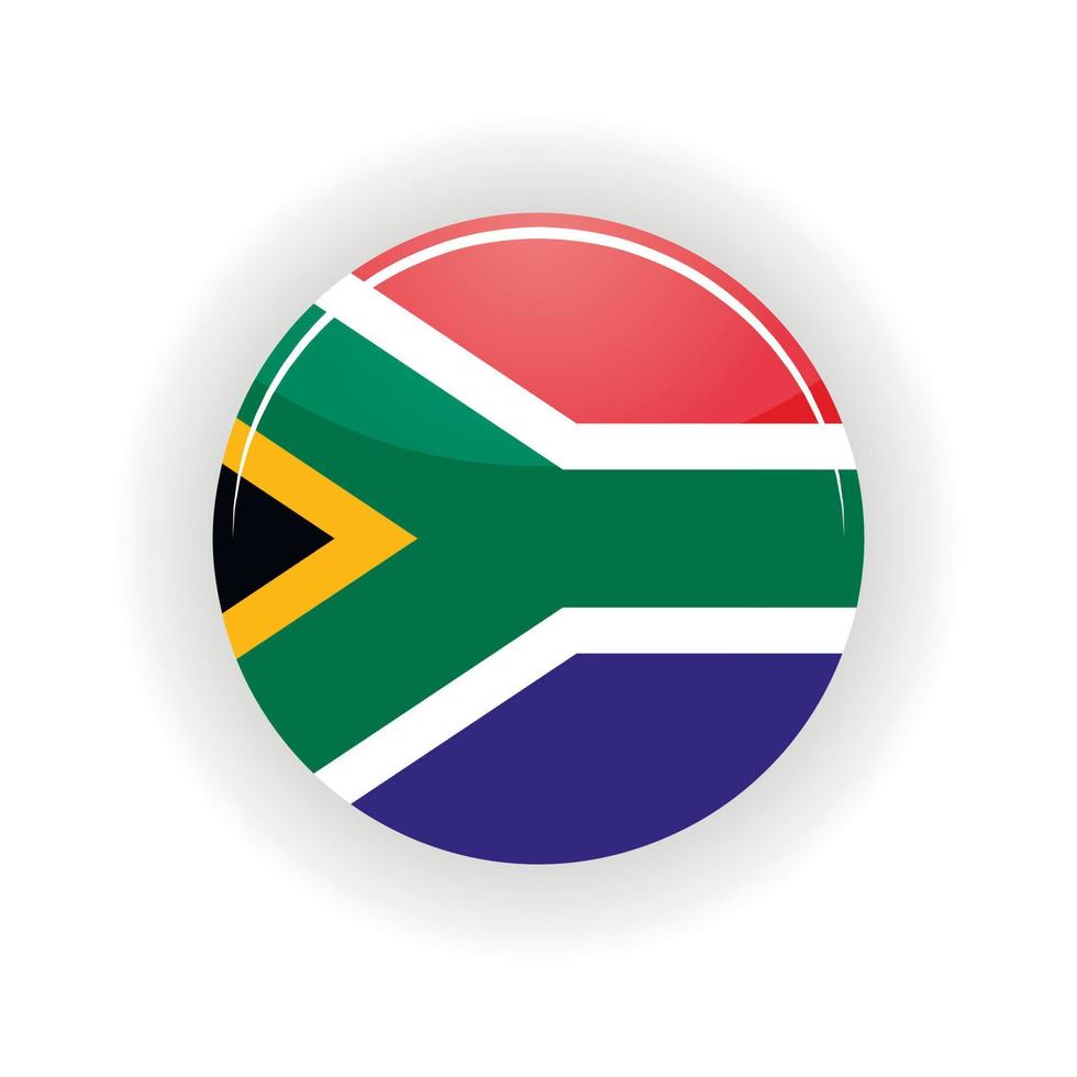 círculo de icono de sudáfrica vector