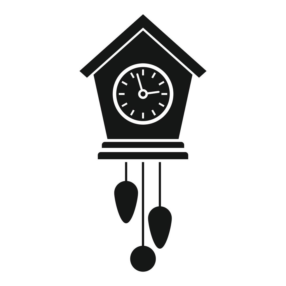 icono de reloj de péndulo de equilibrio, estilo simple vector