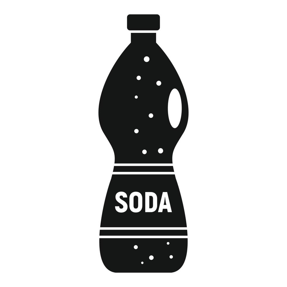 Soda drink icon, simple style vector