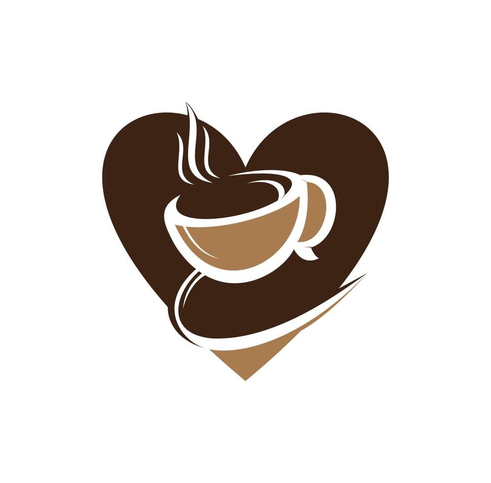 ilustración vectorial del logotipo de la cafetería. símbolo de icono de café espresso. signo de café expreso. vector