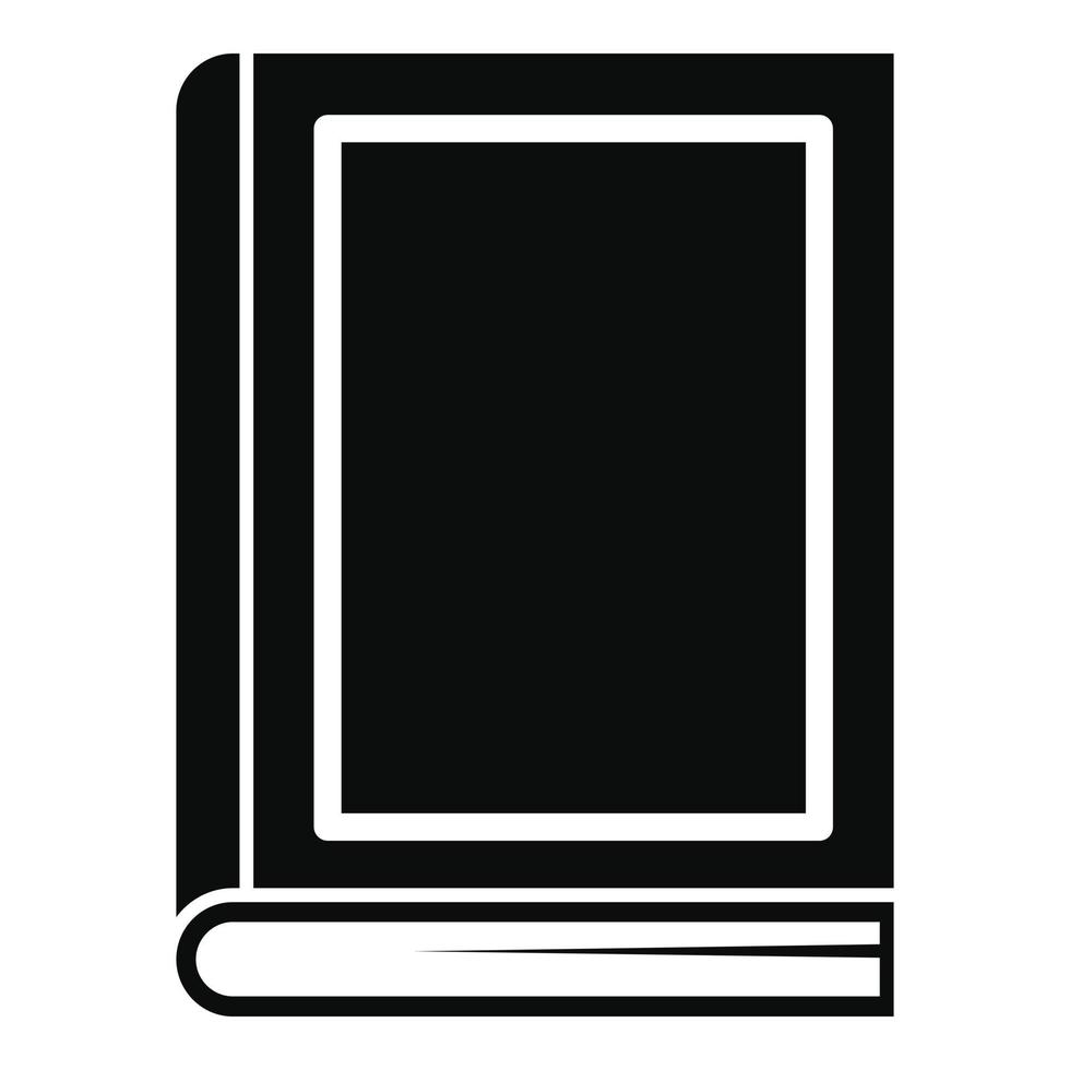 School book icon, simple style vector