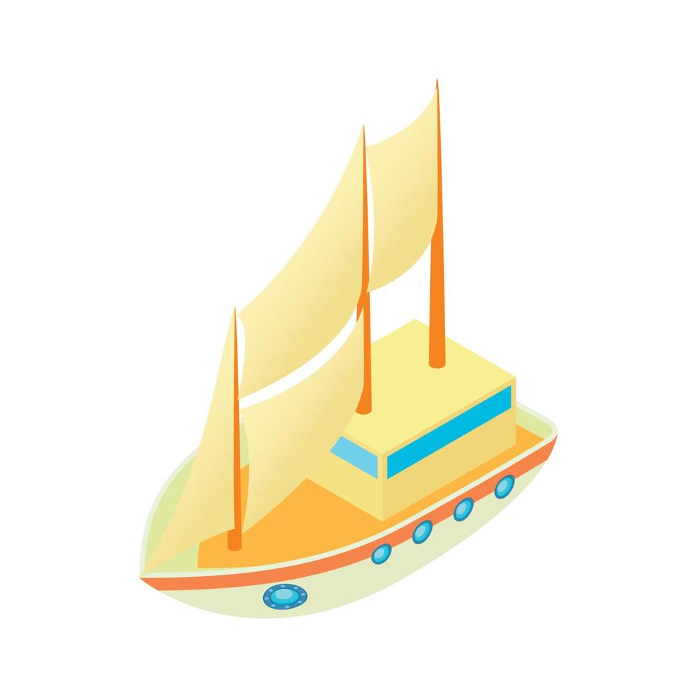 Liner icon, cartoon style vector