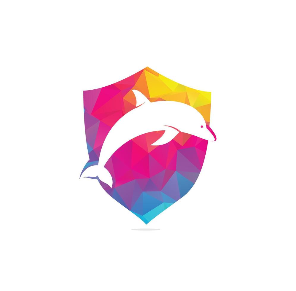 Dolphin vector logo design. Creative dolphin icon vector design template.