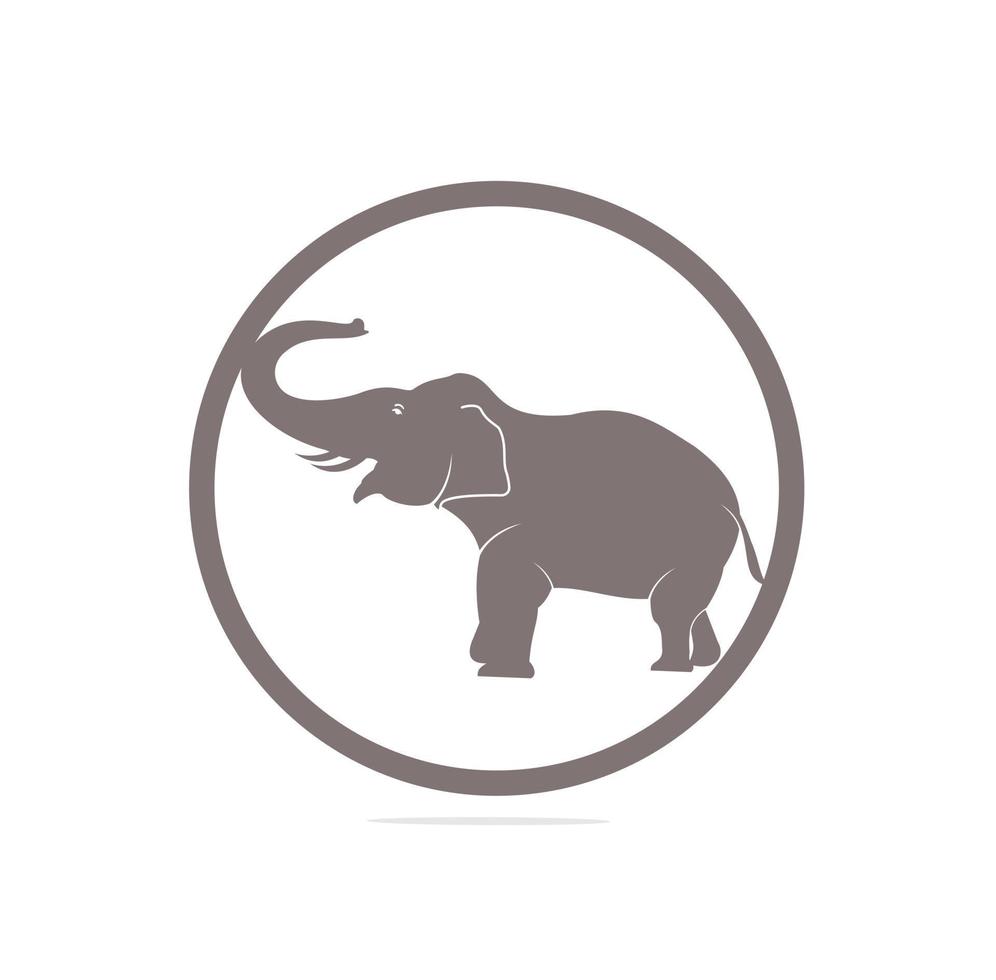 Elephant vector logo design. Creative elephant abstract logo design.