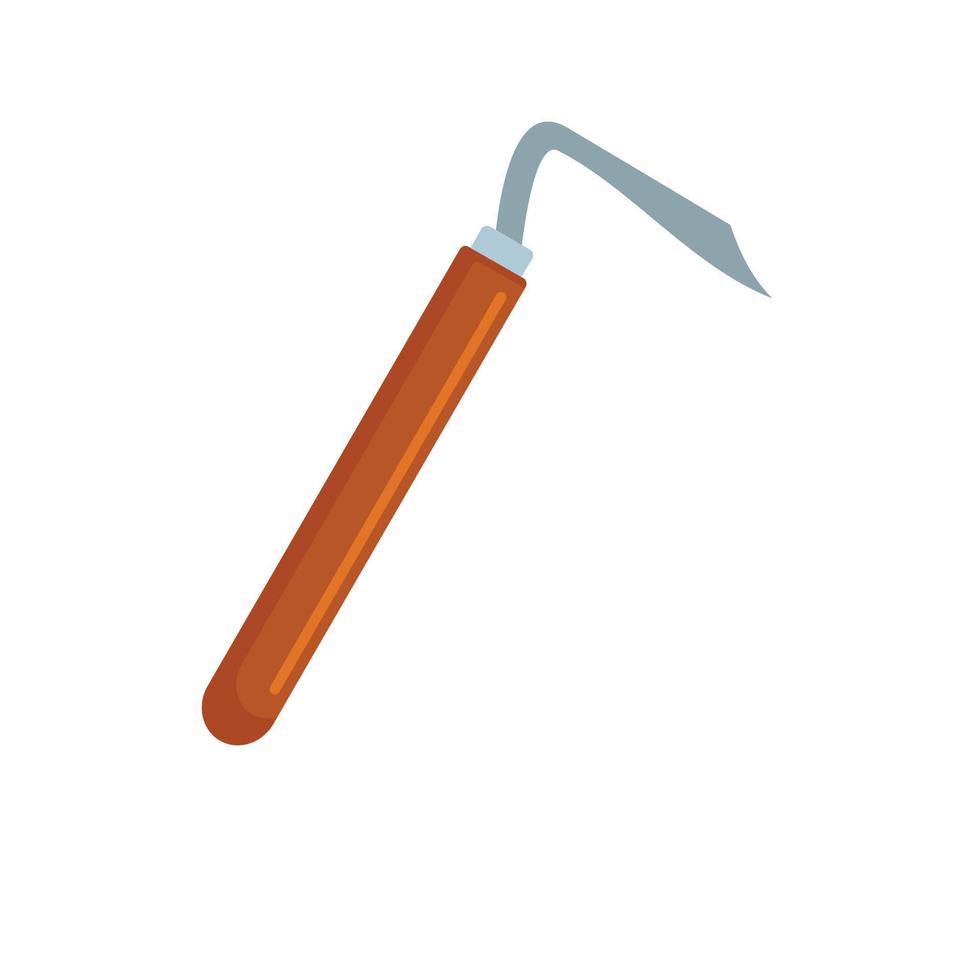 Hand dig tool icon, flat style vector