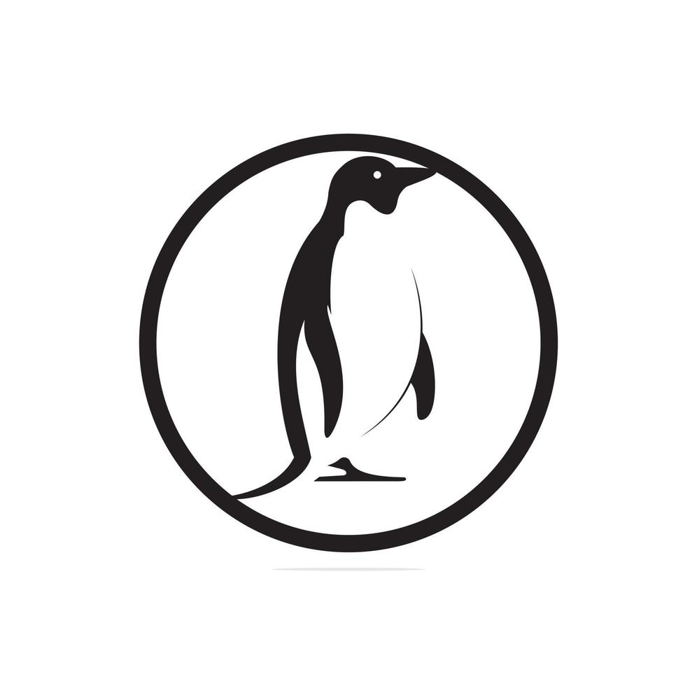 Creative Penguin Logo Template vector icon illustration design