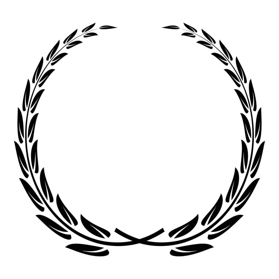 Glory wreath icon, simple style vector