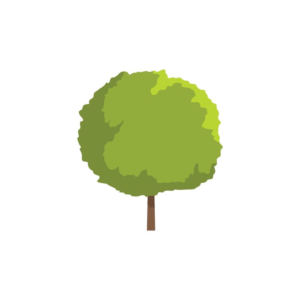 icono de árbol de arce, estilo plano vector